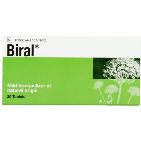 Biral tablets 20's