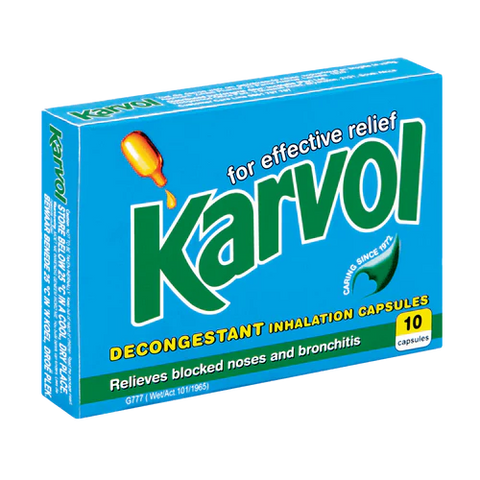Karvol Decongestant Inhalation Caps, 10's
