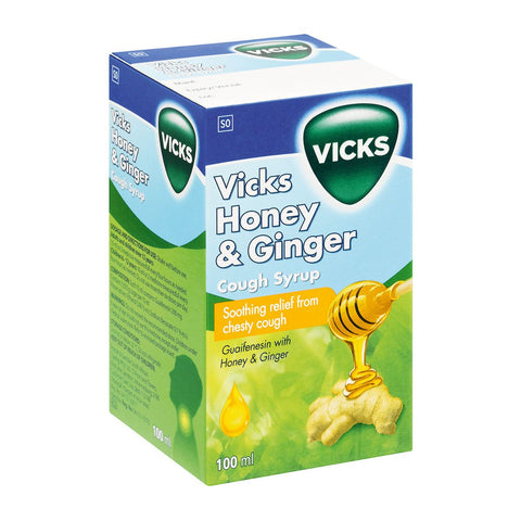 Vicks Cough Honey & Ginger Syrup 100ml