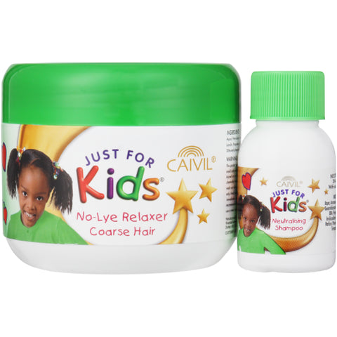 Caivil Just For Kids Relaxer and Neutralising Shampoo Coarse Hair 225ml + 30ml