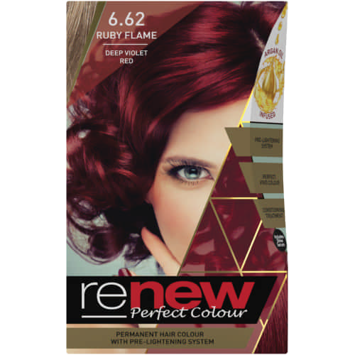 Renew Perfect Permanent Hair Colour Kit Ruby Flame
