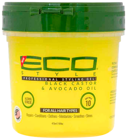 Ecoco Styler Gel Black Castor Oil & Avocado 236ml