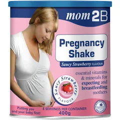 Mom2B Pregnancy Shake Strawberry, 400g