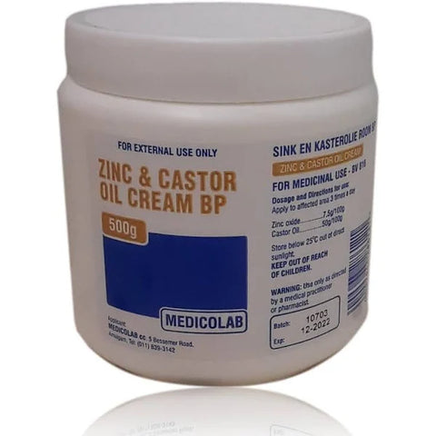 Zinc & Castor Oil Cream BP, 500g